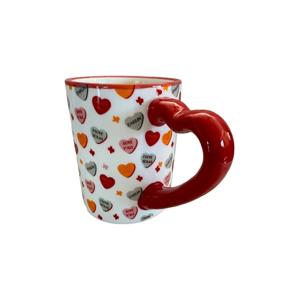 HEB Destination Holiday Texas Conversation Hearts Coffee Mug - Picture 2 of 4